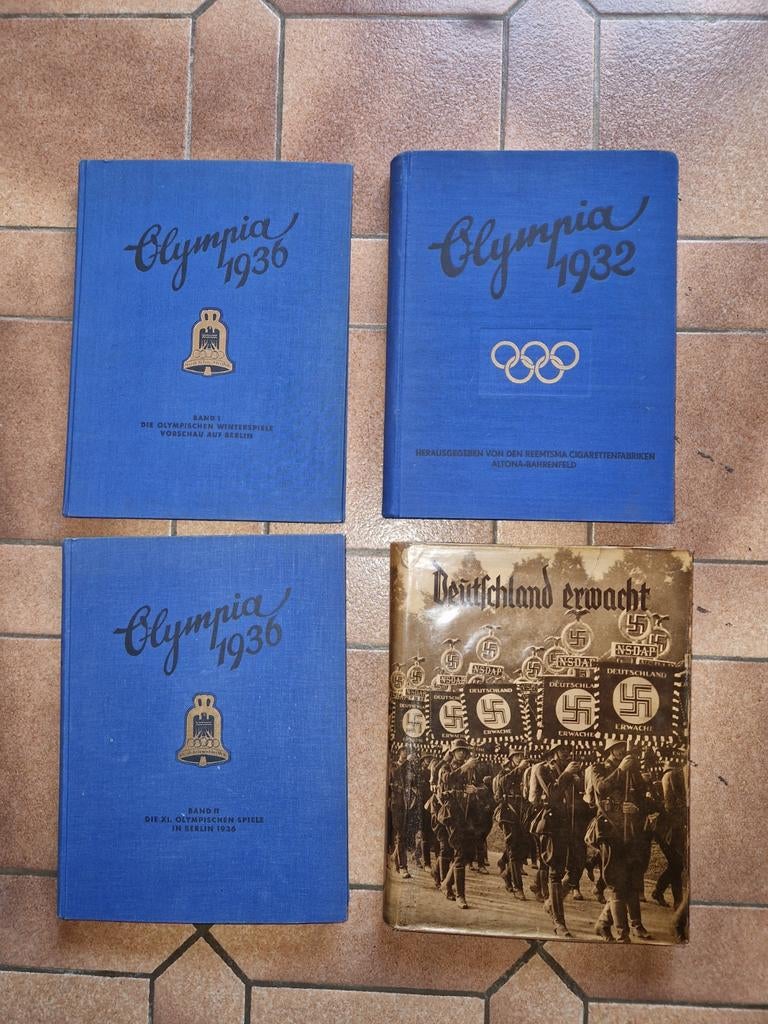 4 livres anciens guerre et jeux olympiques Allemagne, Envoi