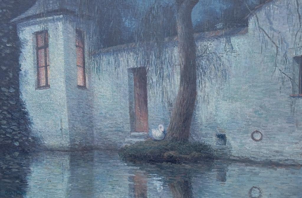 COPPENS OMER (1864-1926) peinture pointillisme, Antiquités & Art, Enlèvement ou Envoi