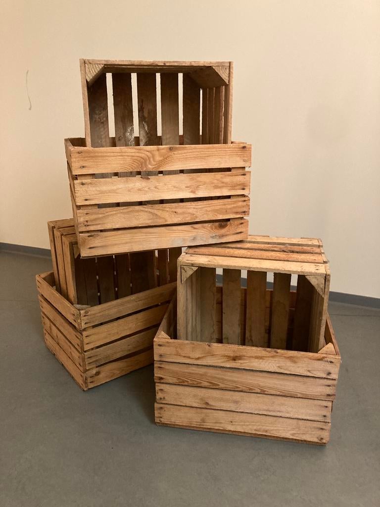 12 Vintage fruitkisten, Huis en Inrichting, Ophalen, Zo goed als nieuw