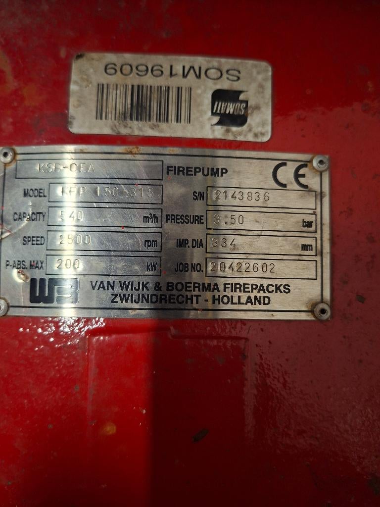 groupe moteur diesel industriel IVECO 200 kW (270 ch) – 170h, Enlèvement