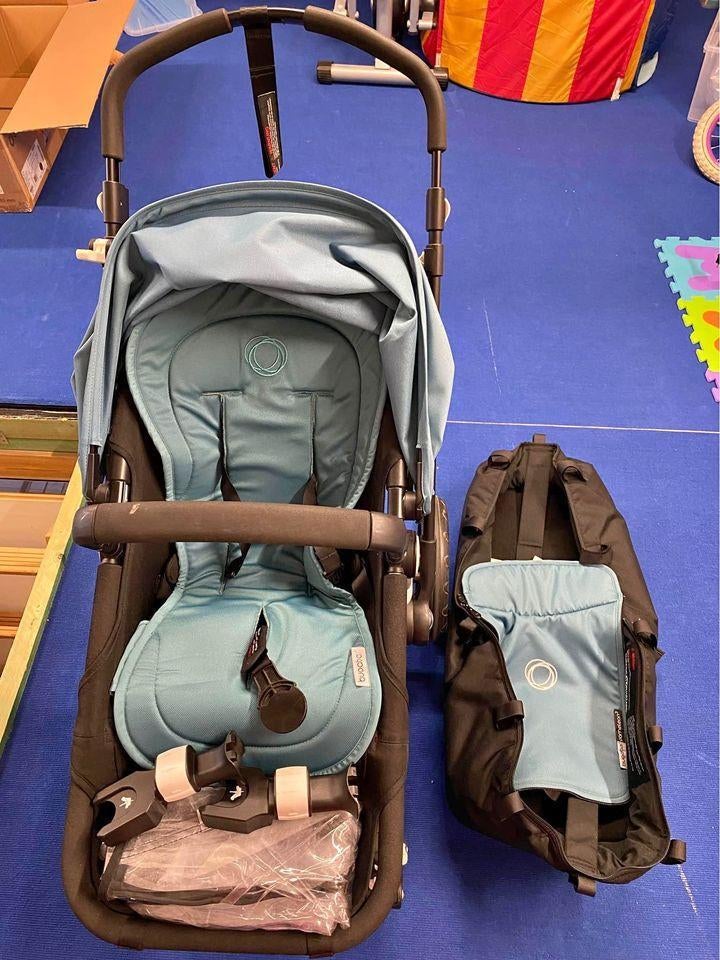 Bugaboo Cameleon 3 buggy petrol blue, Kinderen en Baby's, Ophalen, Zo goed als nieuw, Zonnekap