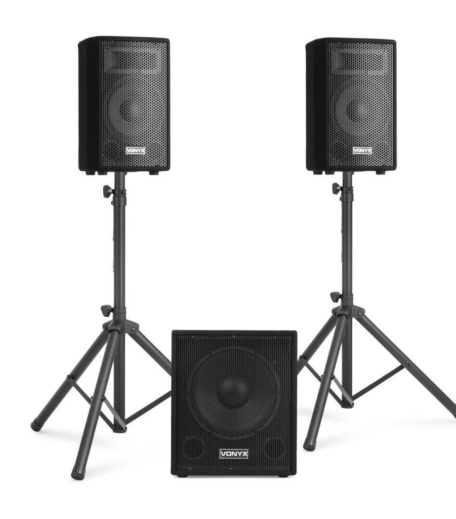 Actieve speakerset 2.1 1000w, Musique & Instruments, Enlèvement, Comme neuf, 1000 watts ou plus, Sono