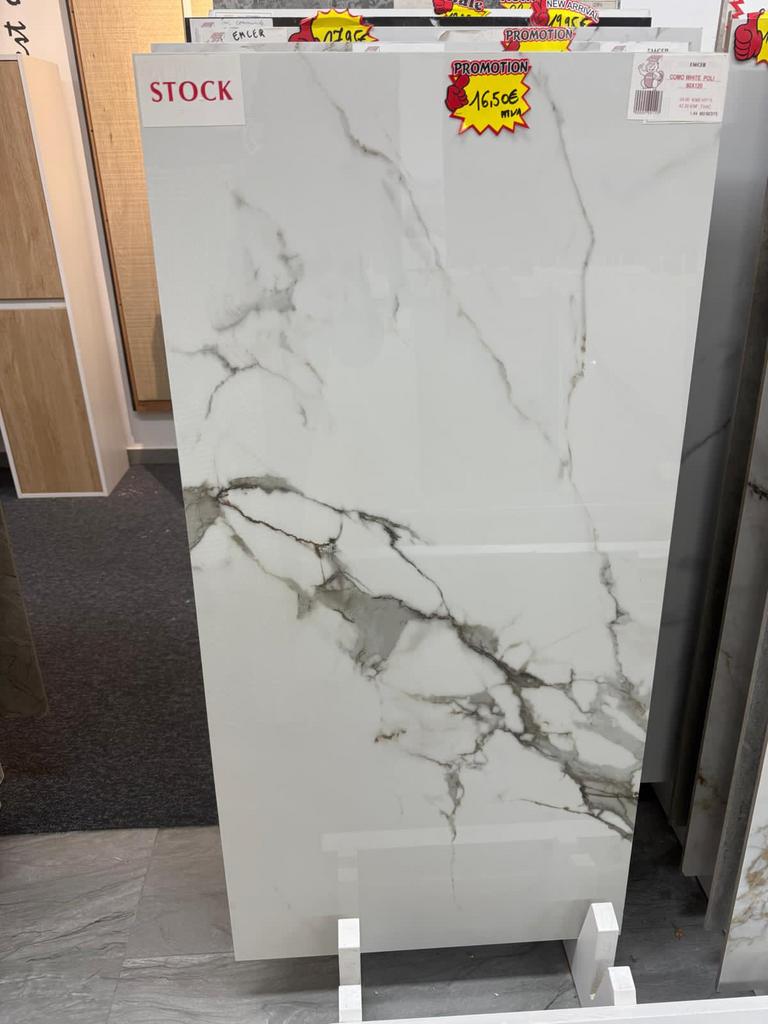 ✅ carrelage 60x120 Poli 1er choix rectifié en SUPER PROMOS📣, Bricolage & Construction, Enlèvement, Neuf