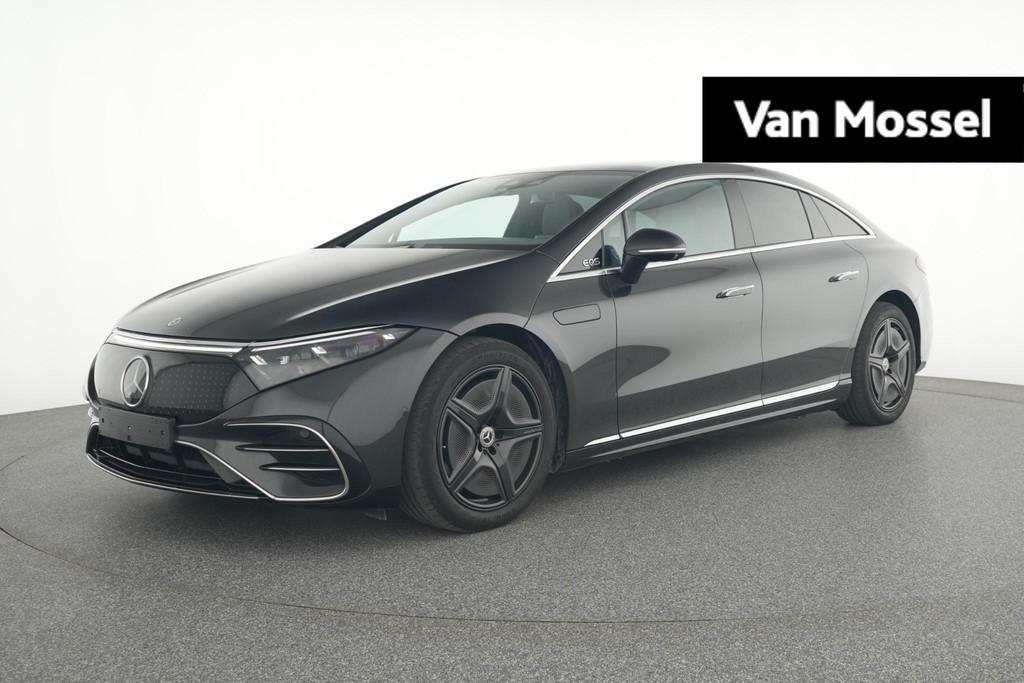 Mercedes-Benz EQS 350 AMG Line + AIRMATIC + PANO DAK + GESTU, Auto's, Automaat, Achterwielaandrijving, 90 kWh, Zilver of Grijs