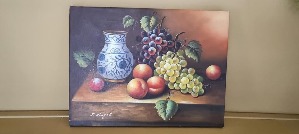 Stilleven door J. Magus 40/30 cm zonder kader, Antiek en Kunst, Ophalen