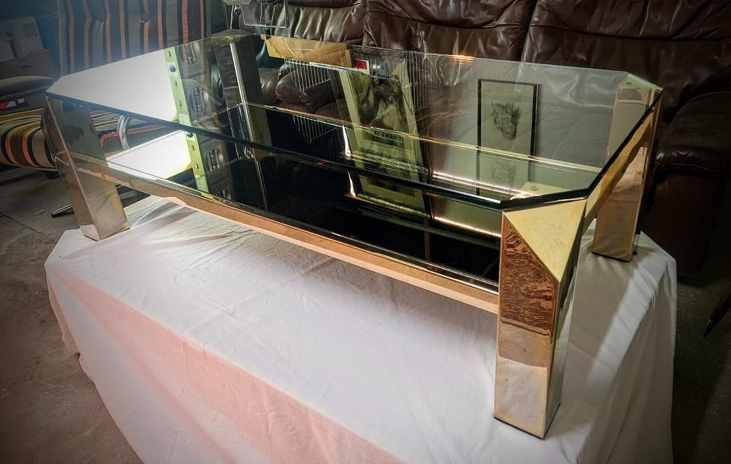 Table basse vintage Belgo Chrom, Maison & Meubles, Tables | Tables de salon, Utilisé, Moins de 50 cm, 50 à 100 cm, 100 à 150 cm