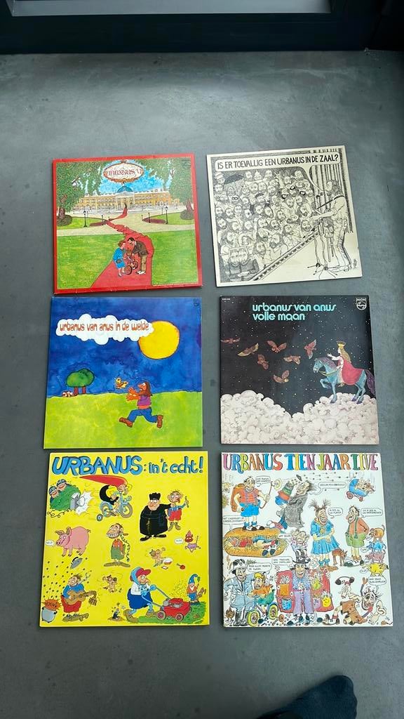 6 LP’s Urbanus, Cd's en Dvd's, Vinyl | Nederlandstalig, Ophalen of Verzenden, Gebruikt