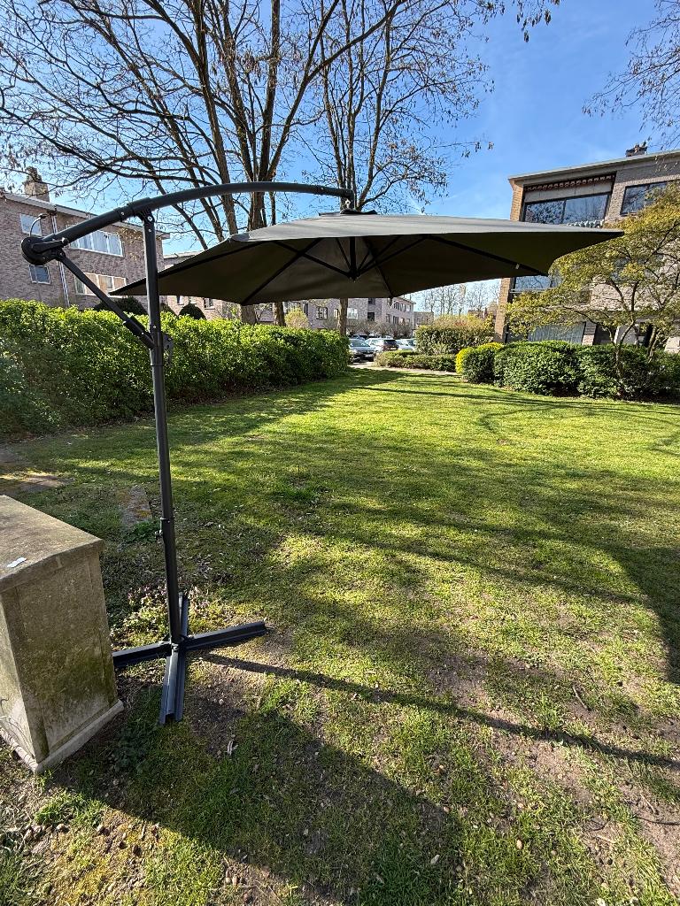 Zweefparasol, Ophalen, Verstelbaar, 2 tot 3 meter, Zweefparasol