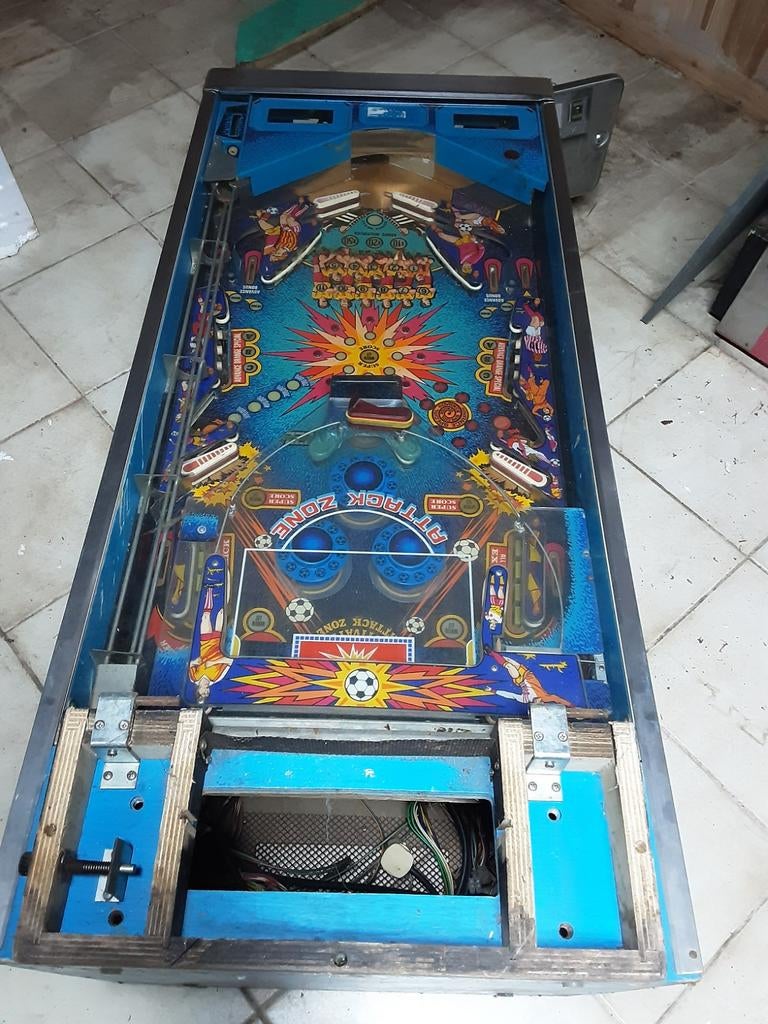 Flipperkast zaccaria 1980 soccer King voor opmaak, Collections, Enlèvement, Flipper (jeu)