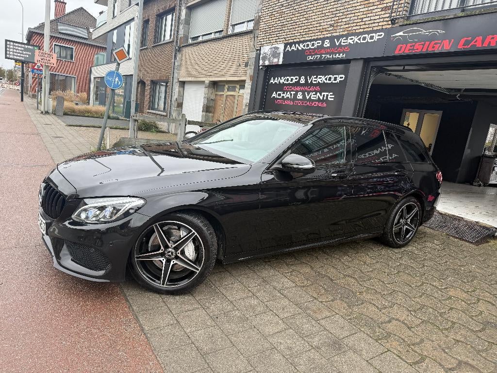 Mercedes C200 CDI Pack AMG (2200cc Mercedes) bouwjaar 2018, Auto's, Mercedes-Benz, Automaat, Euro 6, Zwart, Bedrijf