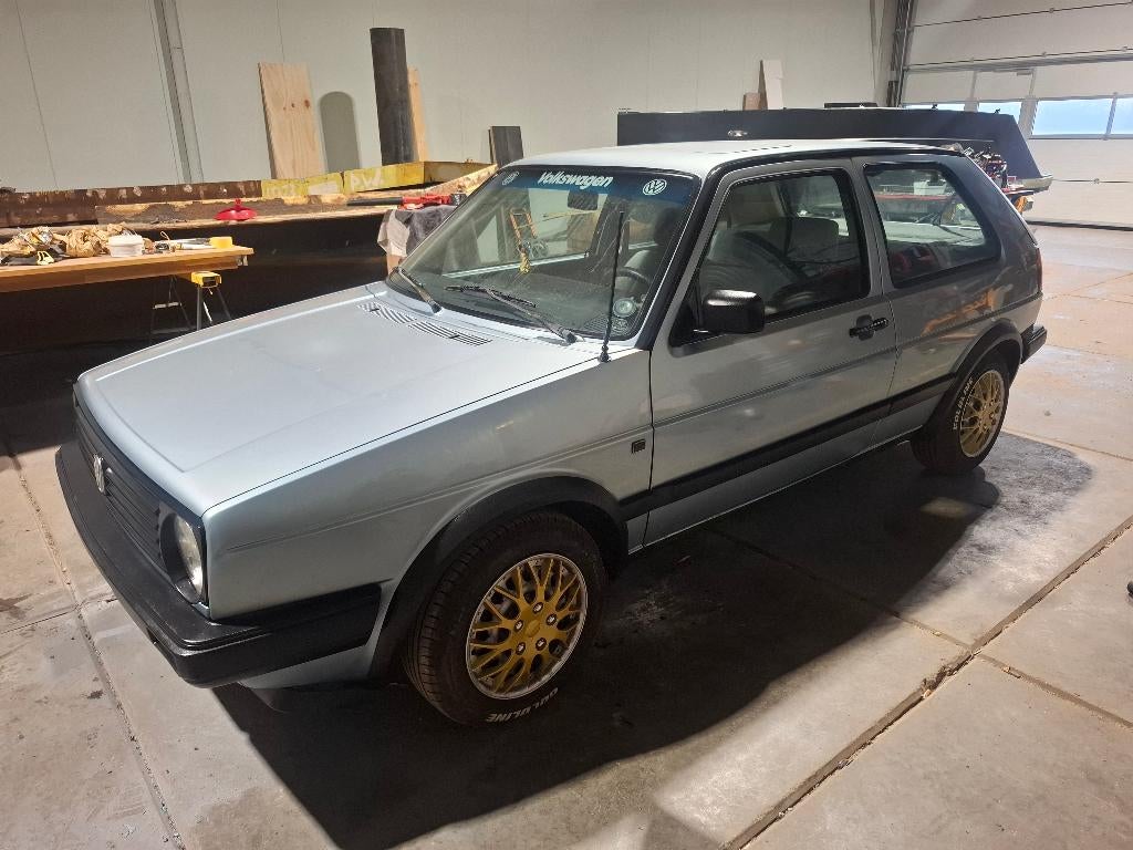 Volkswagen Golf mk2 Manhattan, Auto's, Volkswagen, Particulier, Golf, Bluetooth, Open dak, Radio, Benzine, 3 deurs, Automaat, Blauw