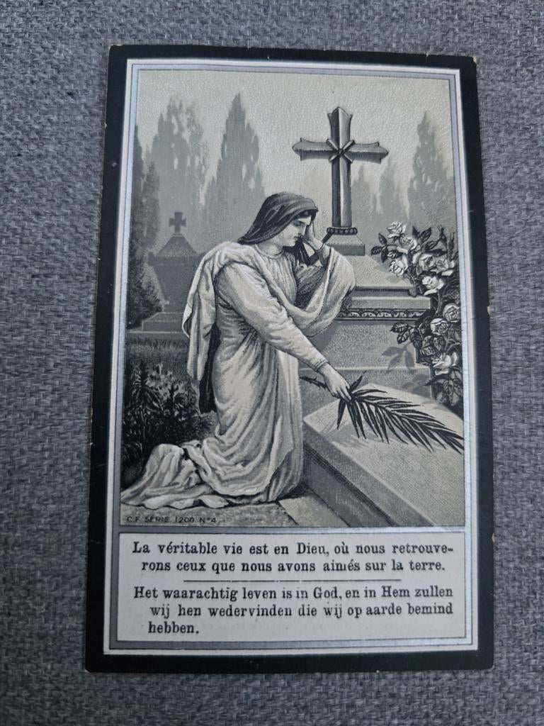 Doodsprentje 1914 , Kortenaken, Ophalen of Verzenden, Bidprentje