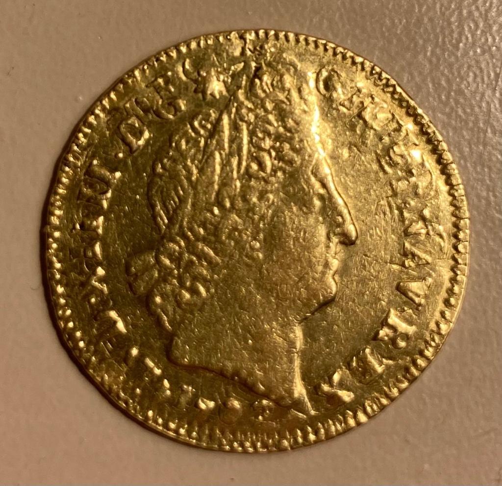 louis d'or 1702 H (la rochelle) reforme 1694 zeldzaam!, Postzegels en Munten, Munten | België, Ophalen, Losse munt, Goud