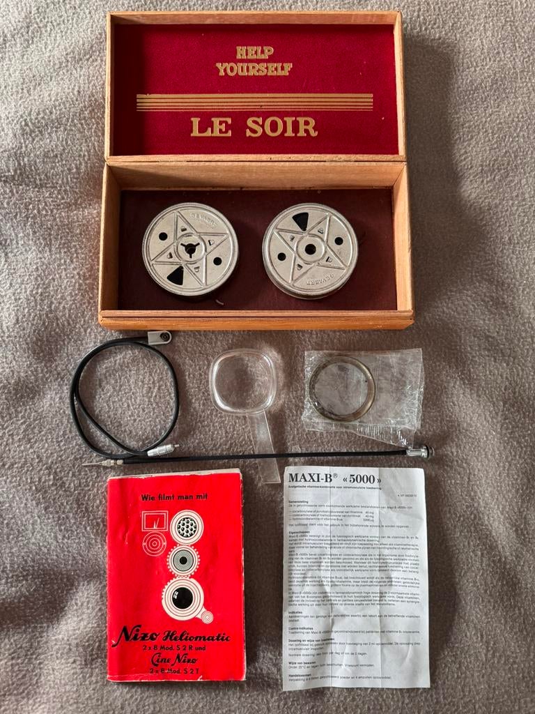 Vintage Nizo filmcamera accessoire set, Ophalen, Filmcamera