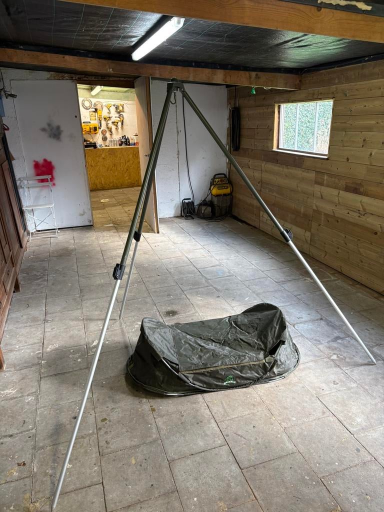 Onthaakmat + weegpaal, Watersport en Boten, Hengelsport | Karpervissen, Ophalen, Zo goed als nieuw