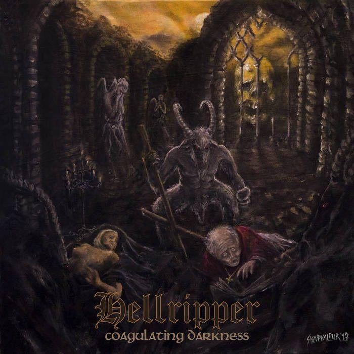HELLRIPPER - Coagulating Darkness (Gold Vinyl), Ophalen of Verzenden, Nieuw in verpakking