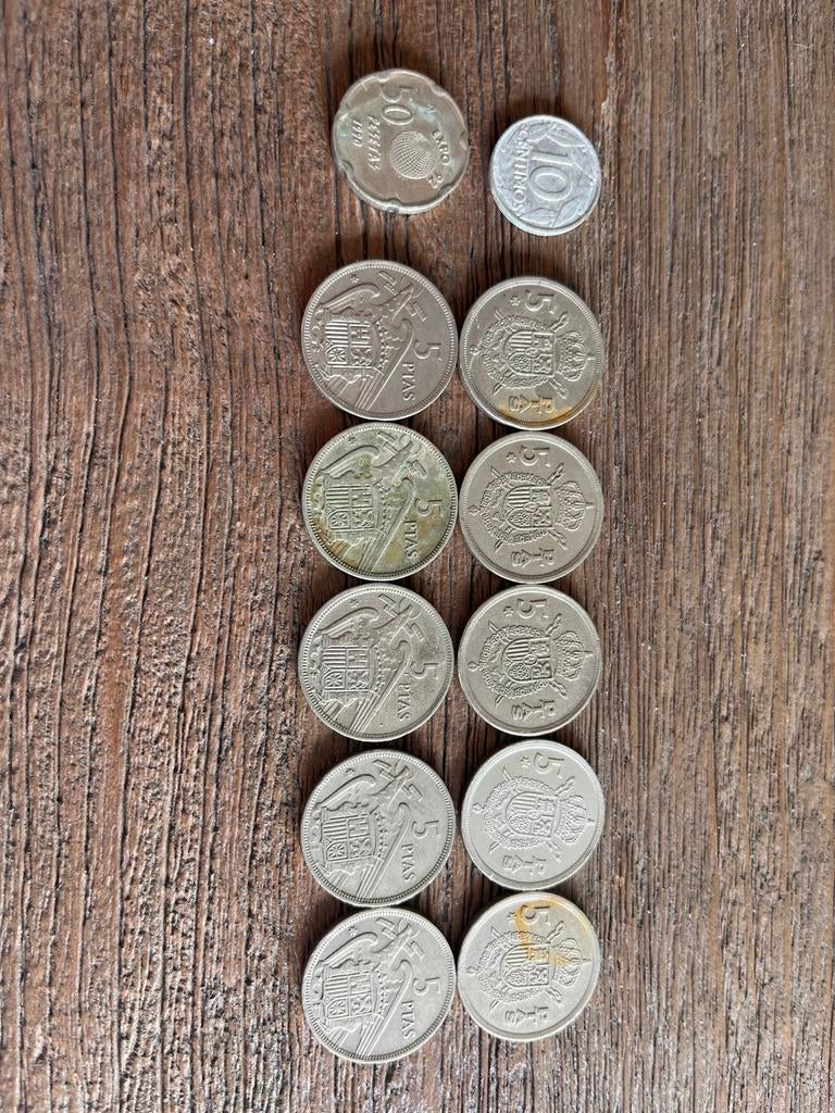 Lot de pesetas espagnoles — 5 pesetas + BONUS, Enlèvement ou Envoi, Autres pays, Série