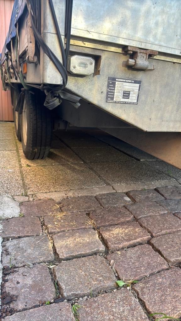 Aanhangwagen Hapert 2 assen, Auto diversen, Aanhangers en Bagagewagens, Ophalen, Gebruikt