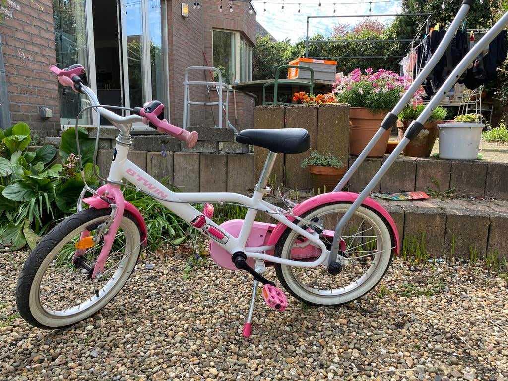 Kinderfiets Btwin, Fietsen en Brommers, Fietsen | Kinderfietsjes, Zo goed als nieuw, 16 tot 20 inch, Ophalen