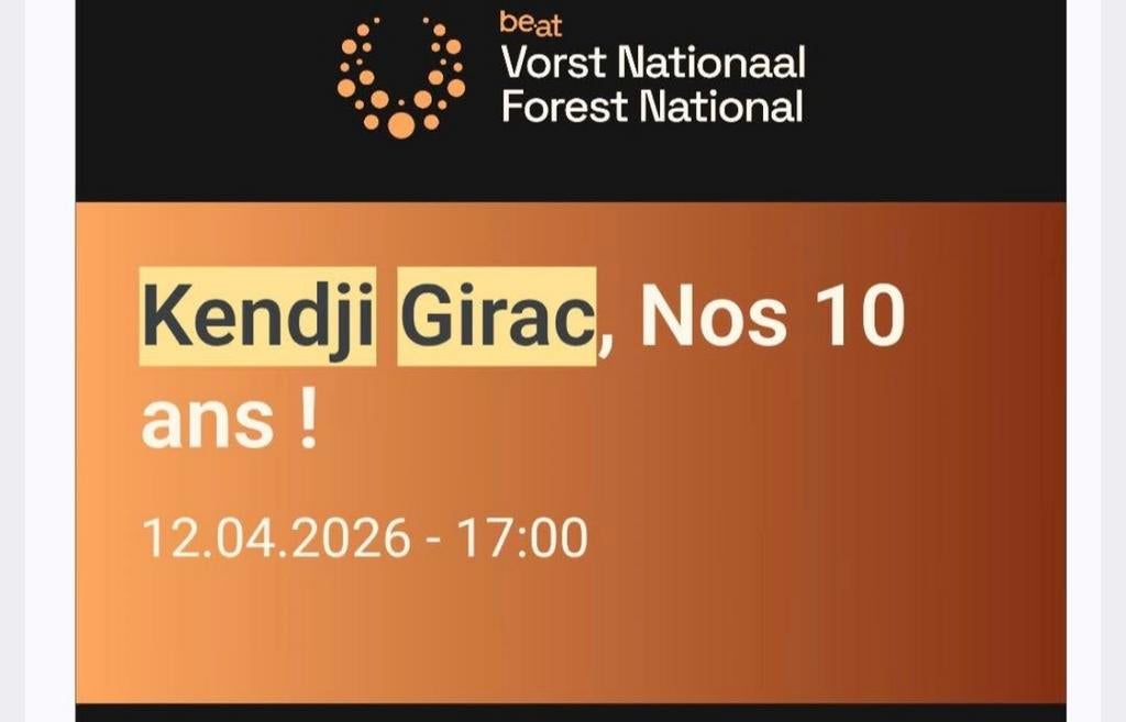 Concert Kenji Girac 12/04/26, Tickets & Billets, Concerts | Chanson française, Deux personnes, Avril