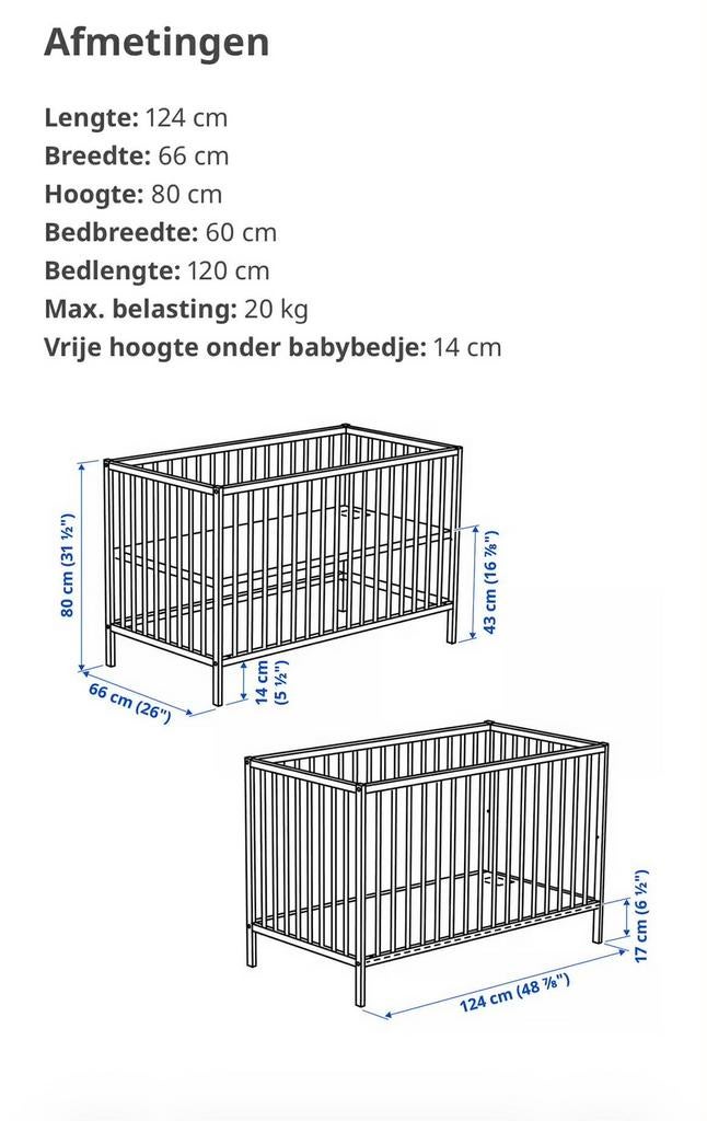 Kinderbed, Enlèvement, Comme neuf, Matelas