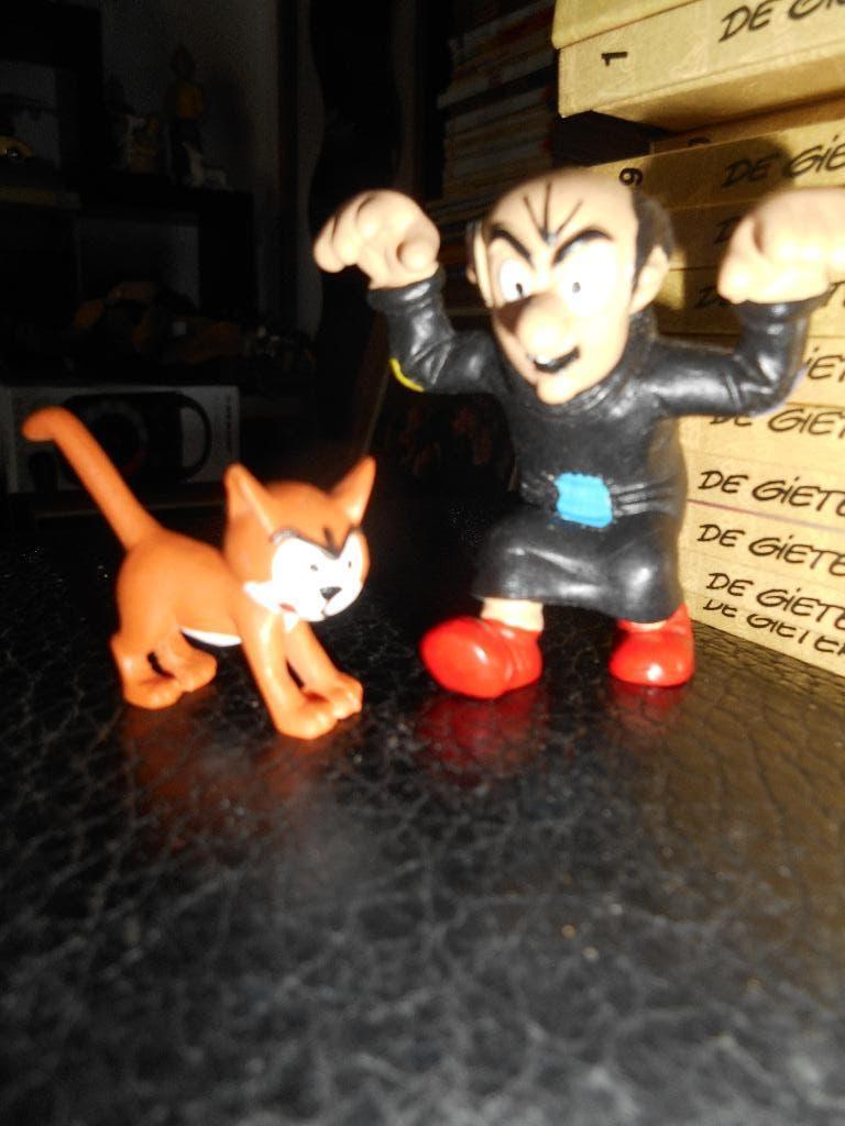 Gargamel + Azrael ( Schleich), Verzamelen, Smurfen, Ophalen of Verzenden, Gargamel