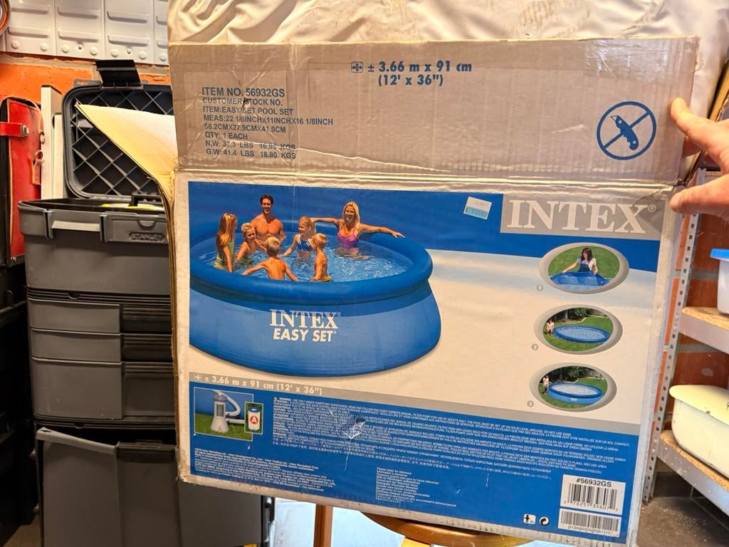 Piscine Intex 3,66 m X 0,9 m, Jardin & Terrasse, Piscines, 200 à 400 cm, 300 cm ou plus, Rond, Enlèvement