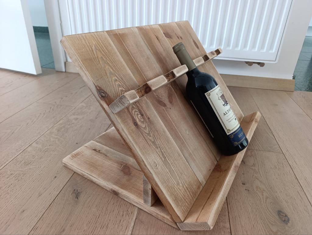 Porte bouteilles en bois artisanal, Maison & Meubles