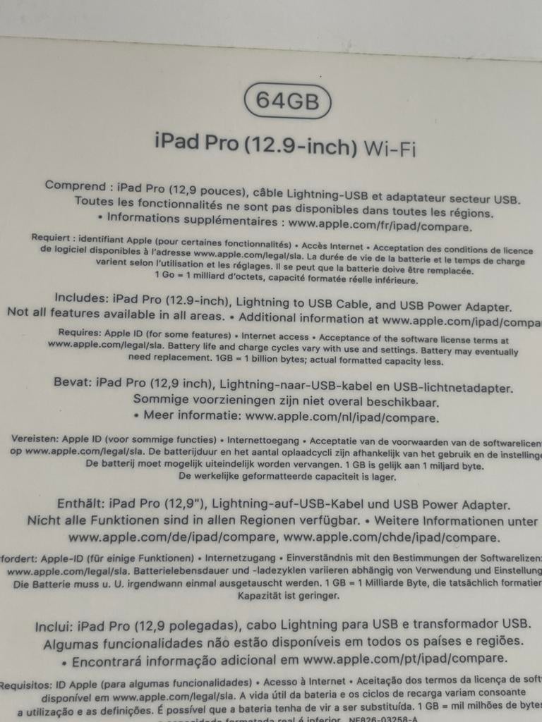 Ipad pro 2017 12.9, Ophalen, Zo goed als nieuw