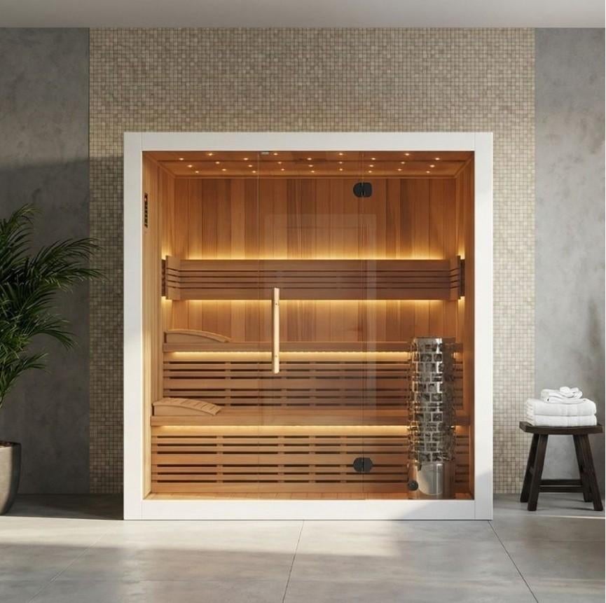 SAUNA S-Line 212 VEDA DUO, Ophalen of Verzenden, Nieuw, Fins of Traditioneel, Complete sauna