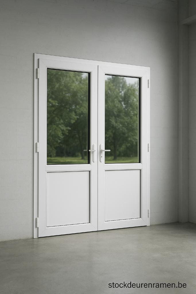 Opruiming:dubbele deuren & schuiframen zwart-crème-wit-grijs, Doe-het-zelf en Bouw, Deuren en Vliegenramen, Ophalen, 120 cm of meer