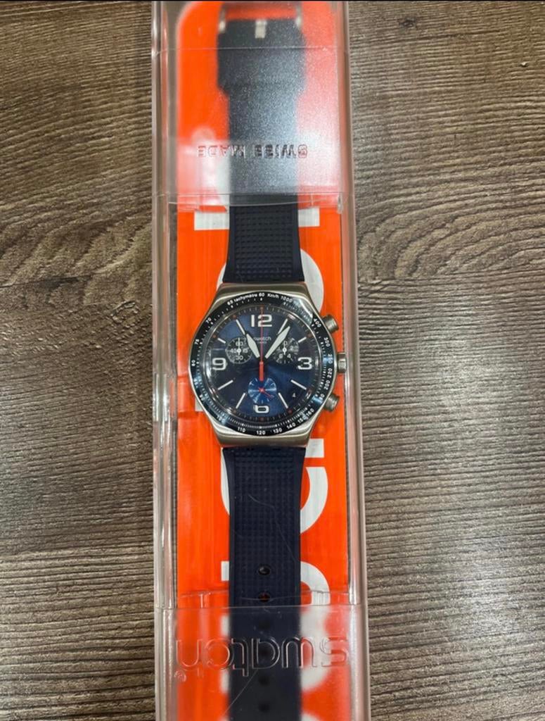 Swatch Irony BLUE GRID (YVS454), Enlèvement ou Envoi, Neuf, Swatch