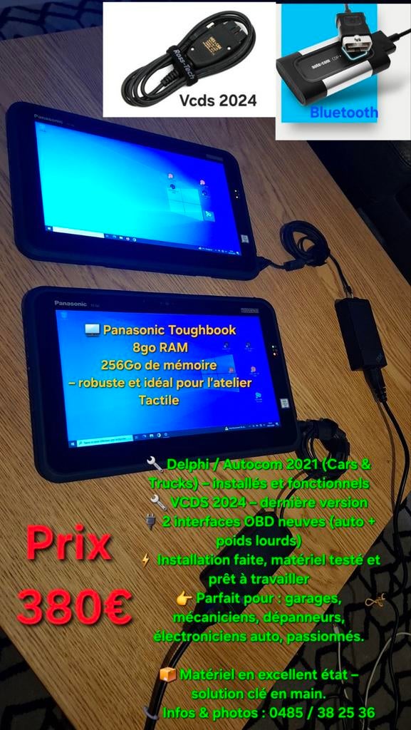 Tablette Panasonic diagnostic auto camion