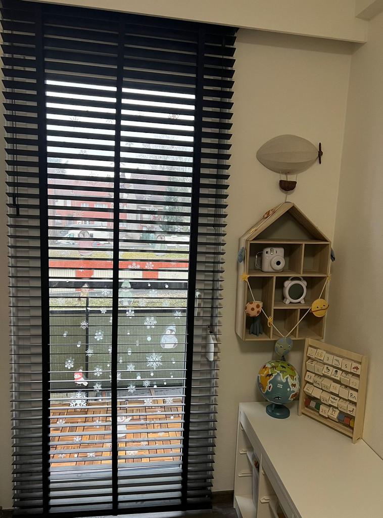 Jaloezieën zwart (hout), Ophalen, Zo goed als nieuw, Zwart