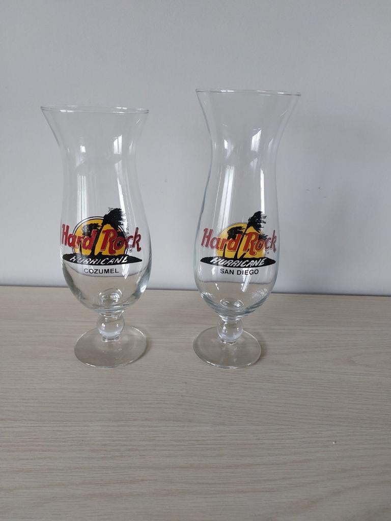 Hard Rock glazen, Ophalen of Verzenden, Zo goed als nieuw, Bierglas