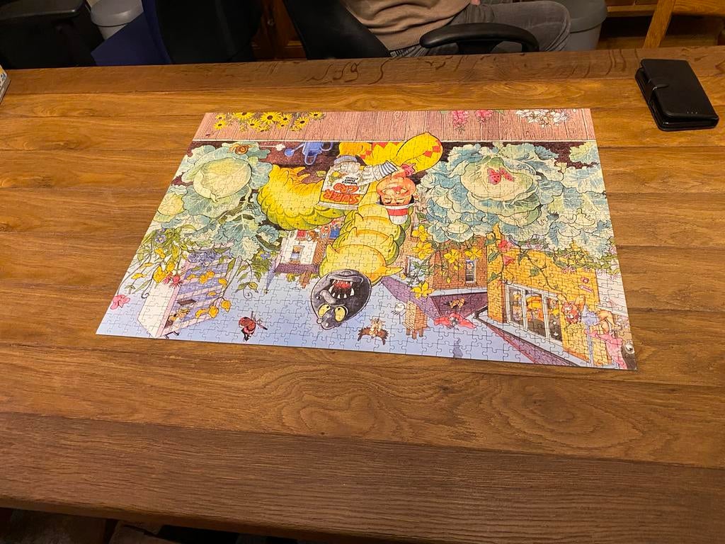 Elzzup  nr 4. Groene vingers., Hobby en Vrije tijd, Ophalen, 500 t/m 1500 stukjes, Gebruikt, Legpuzzel