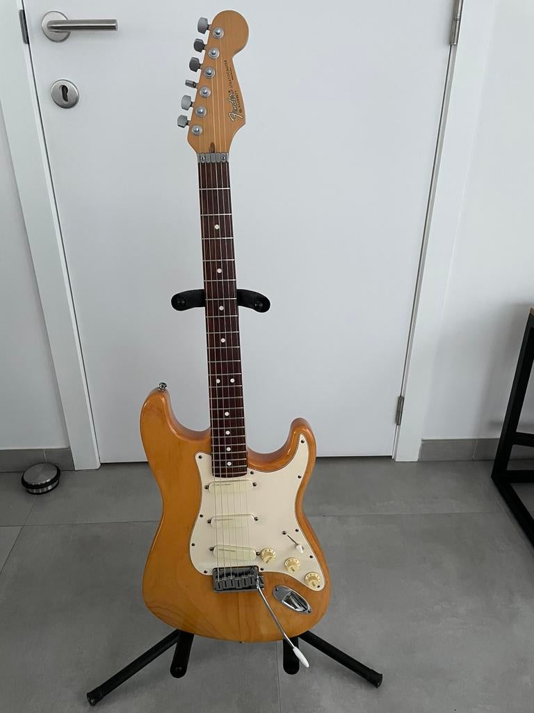 Fender Stratocaster USA 1991 — Frêne naturel, Musique & Instruments, Enlèvement, Utilisé, Solid body, Fender