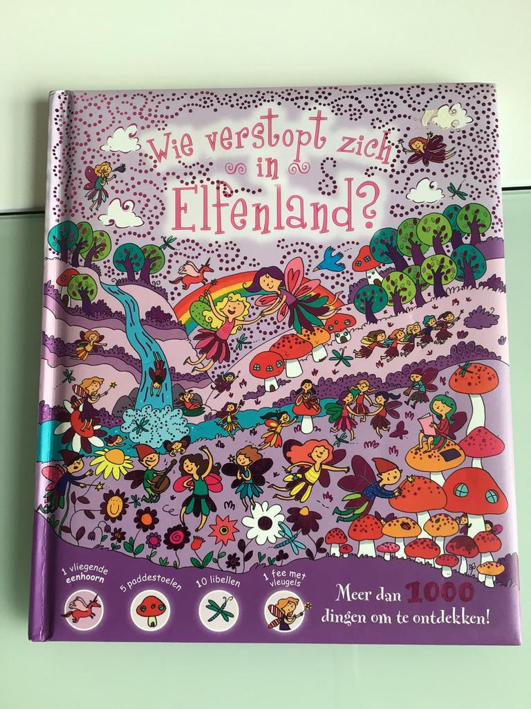 Zoekboek - Wie verstopt zich in Elfenland, Gelezen, Fictie algemeen, Zeebra, Ophalen of Verzenden