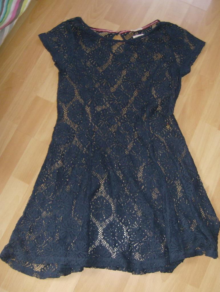 jurk blauw doorzichtig merk hilfiger denim - maat xs, Kleding | Dames, Hilfiger denim, Blauw, Ophalen of Verzenden, Maat 34 (XS) of kleiner