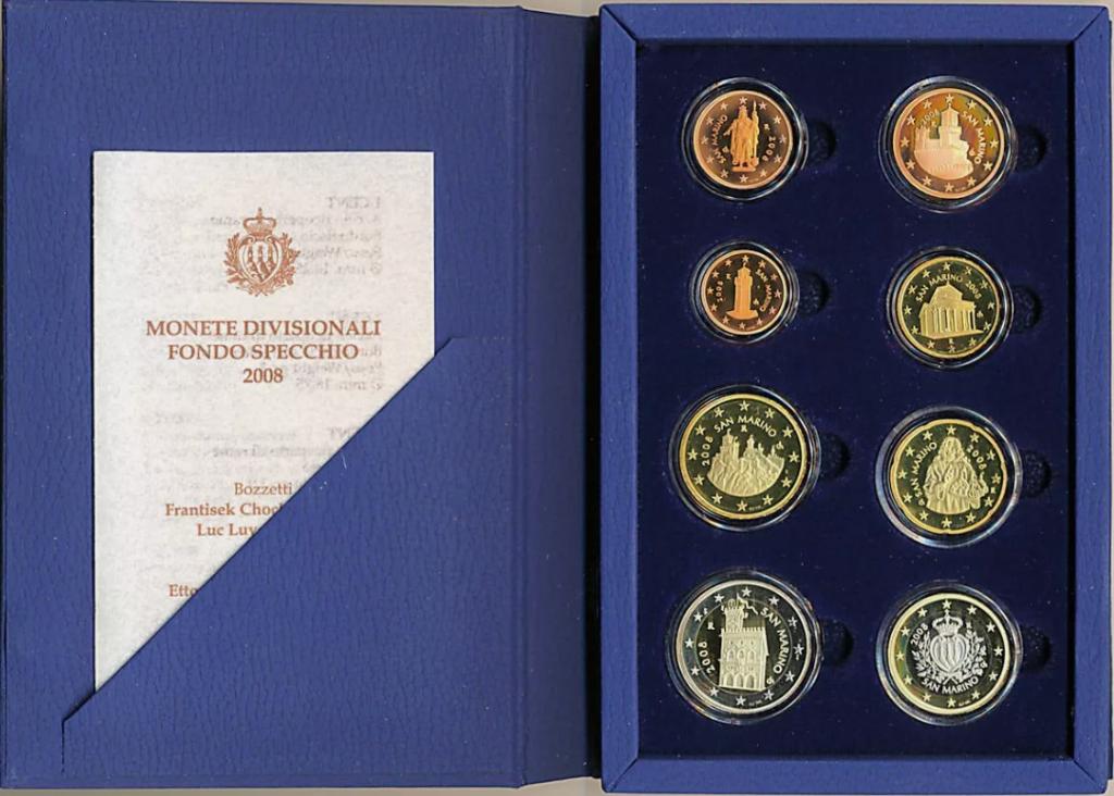 Proofset San Marino 2008, Postzegels en Munten, Munten | Europa | Euromunten, Ophalen of Verzenden, San Marino