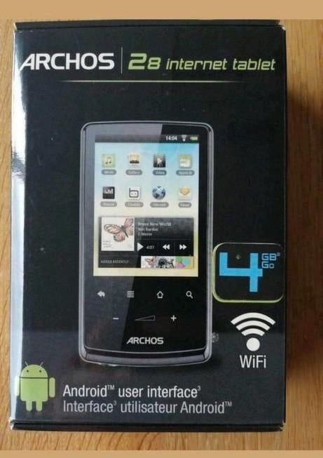 Archos 2.8 internet tablet 4gb zwart met wifi, Internet tablet wifi, Ophalen of Verzenden, Zo goed als nieuw, 7 inch of minder