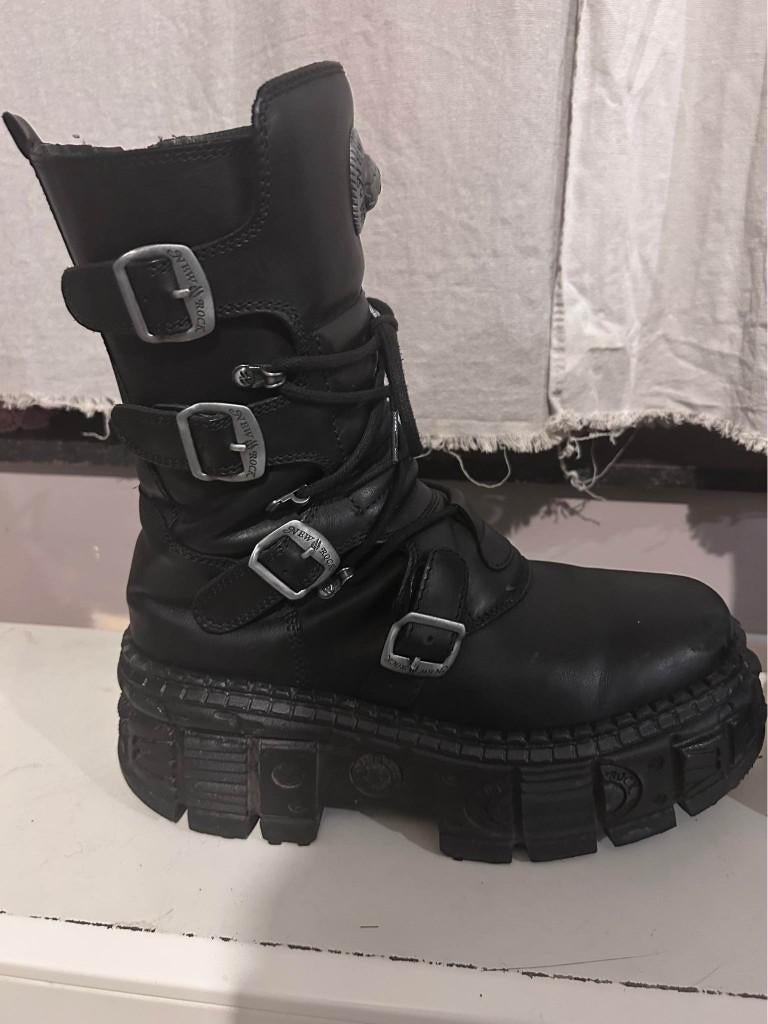 Bottes NewRock, Neuf, Bottes, New rock, Noir