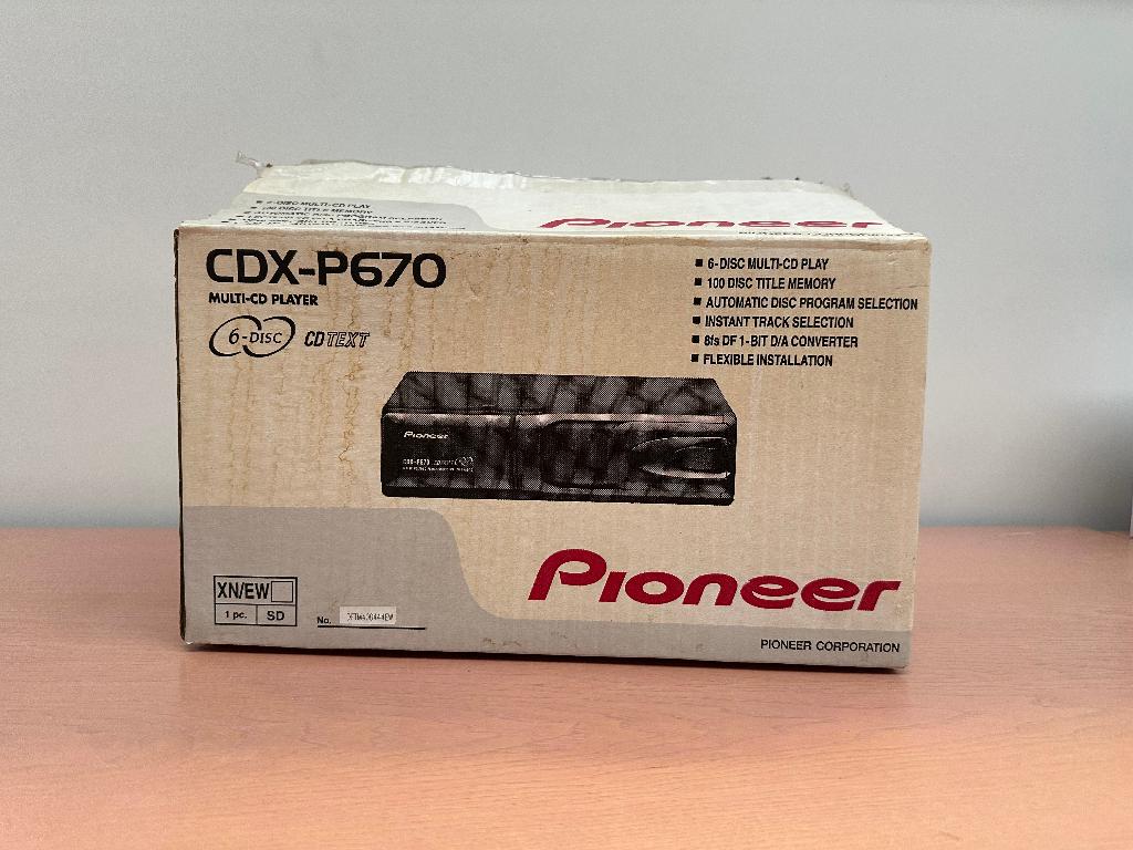 Pioneer CDX-P670 6-CD-wisselaar NIEUW, Auto diversen, Auto-accessoires, Nieuw, Ophalen of Verzenden