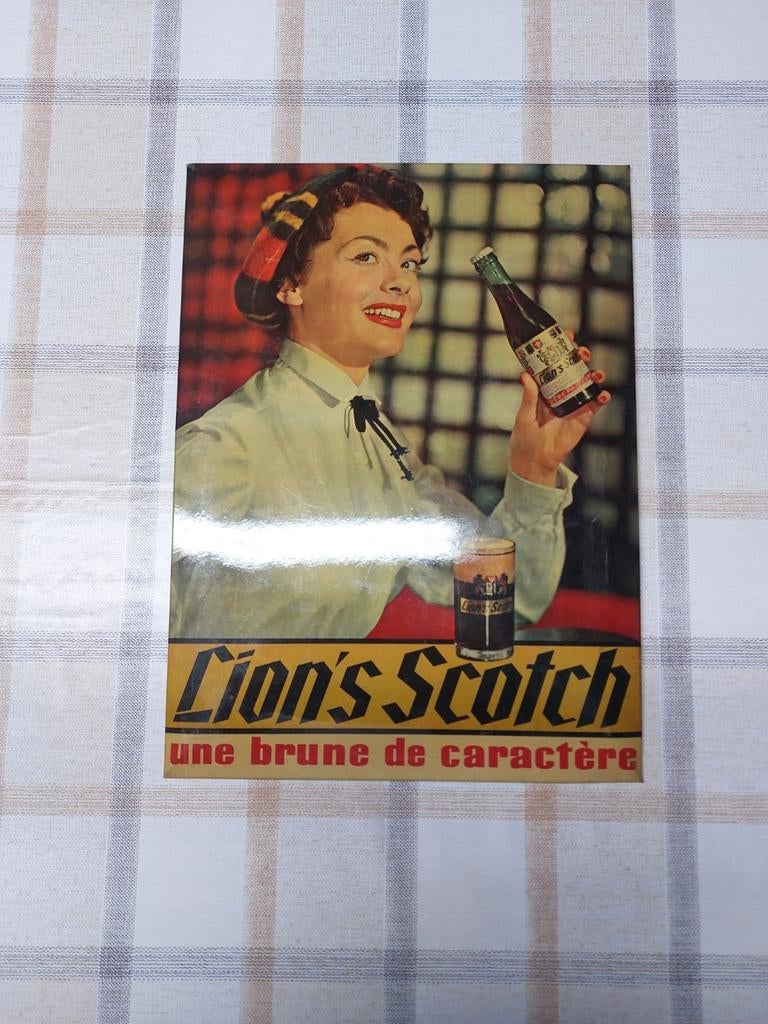 Reclamebord Bier Lion, Verzamelen, Ophalen of Verzenden, Reclamebord