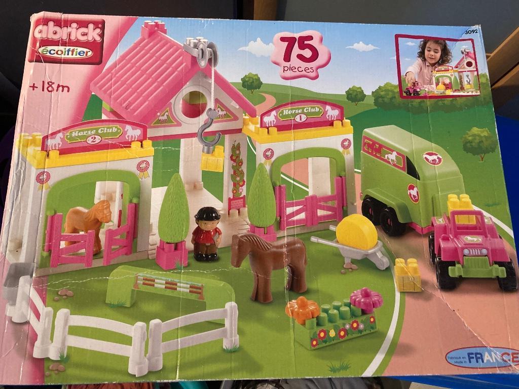 Paarden / manege - Abrick blokken, Kinderen en Baby's, Ophalen of Verzenden, Gebruikt, Abrick