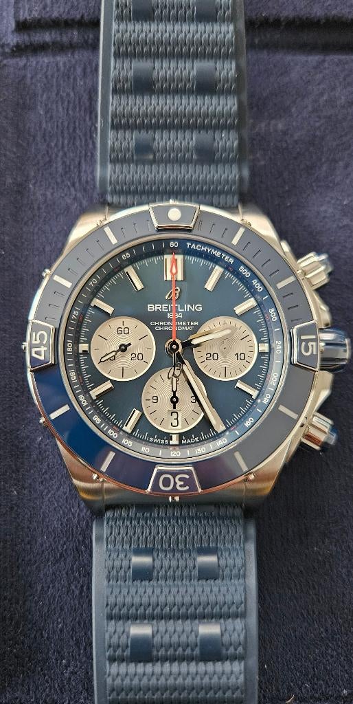 Breitling super chronomat, Enlèvement ou Envoi, Breitling, Acier, Synthétique