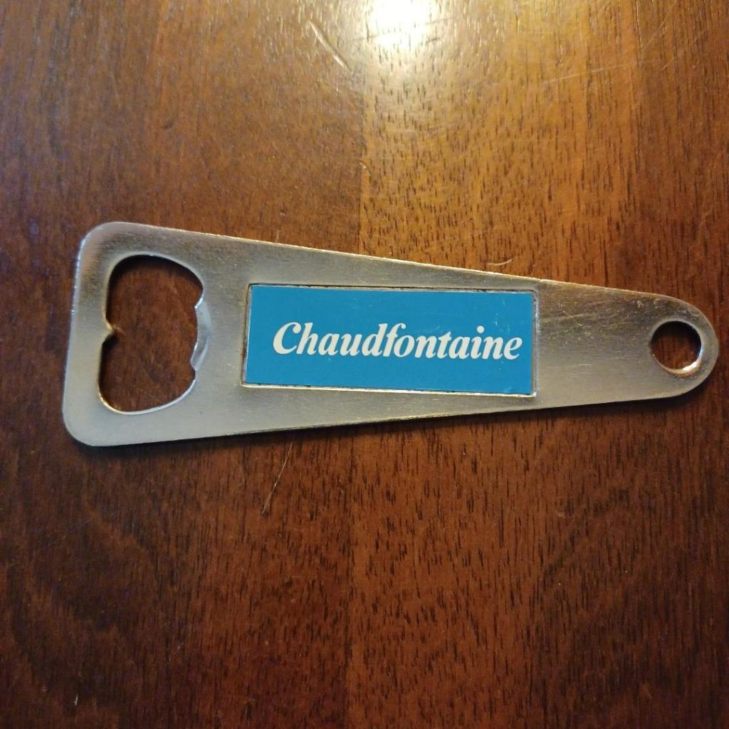 Flesopener Chaudfontaine, Collections, Marques & Objets publicitaires, Enlèvement, Utilisé, Ustensile
