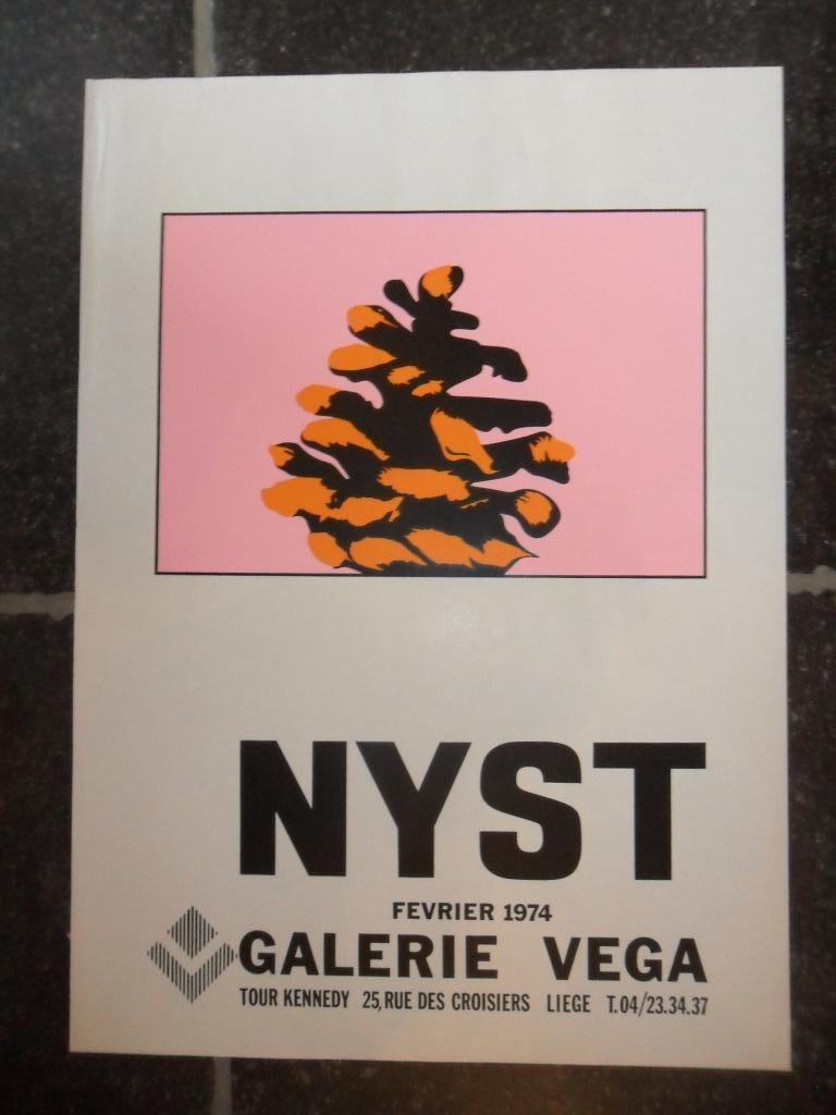 Affiche voor Jacques Louis Nyst (Luik 1942-1996 Sprimont), Verzamelen, Ophalen of Verzenden