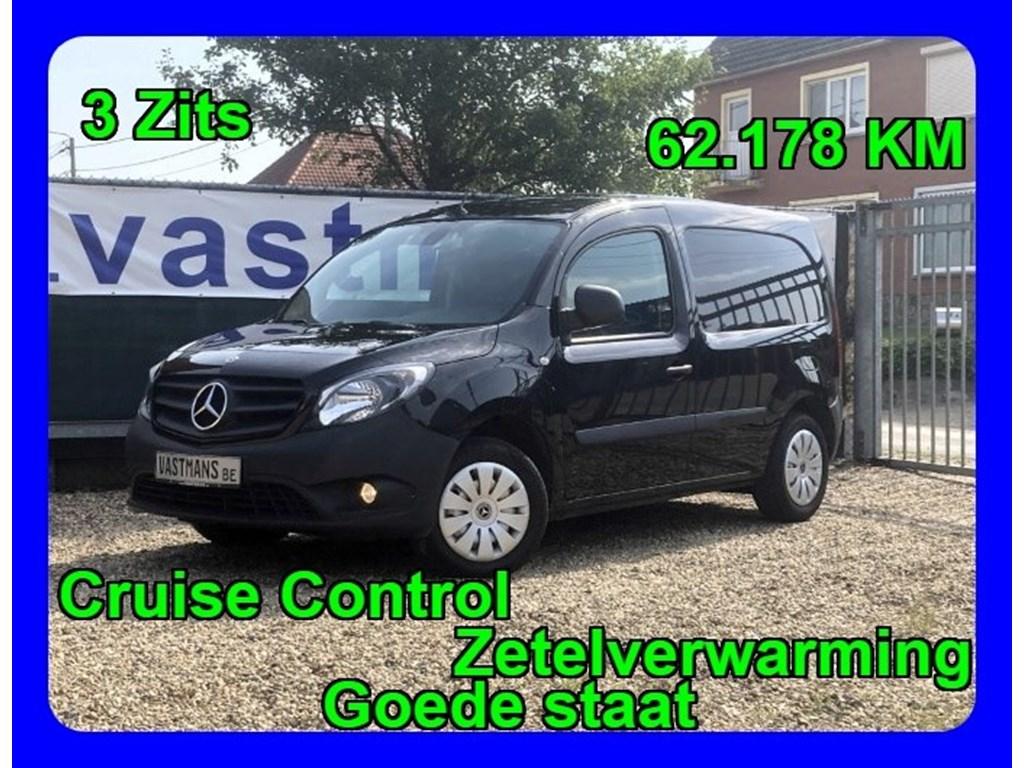 Mercedes-Benz Citan 109CDI 13.967 € + BTW / 3 Zits / Cruise, Auto's, Mercedes-Benz, Monovolume, 95 pk, Zwart, Bedrijf