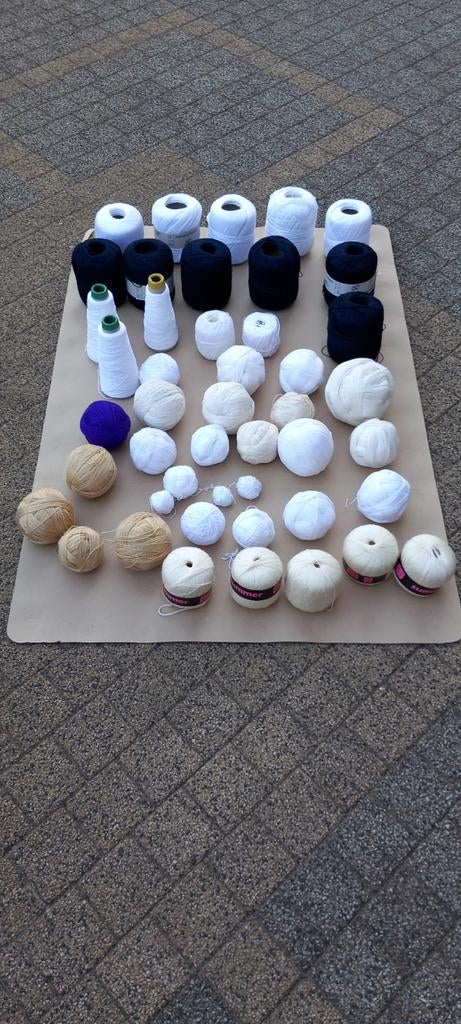 Katoen en wol 4,6 kg ongeveer, Hobby en Vrije tijd, Ophalen of Verzenden, Nieuw, Breien of Haken, Wol of Garen